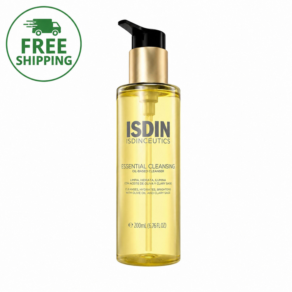 ISDIN Essential Cleansing Oil 200ml Makeup Remover Sensitive Skin